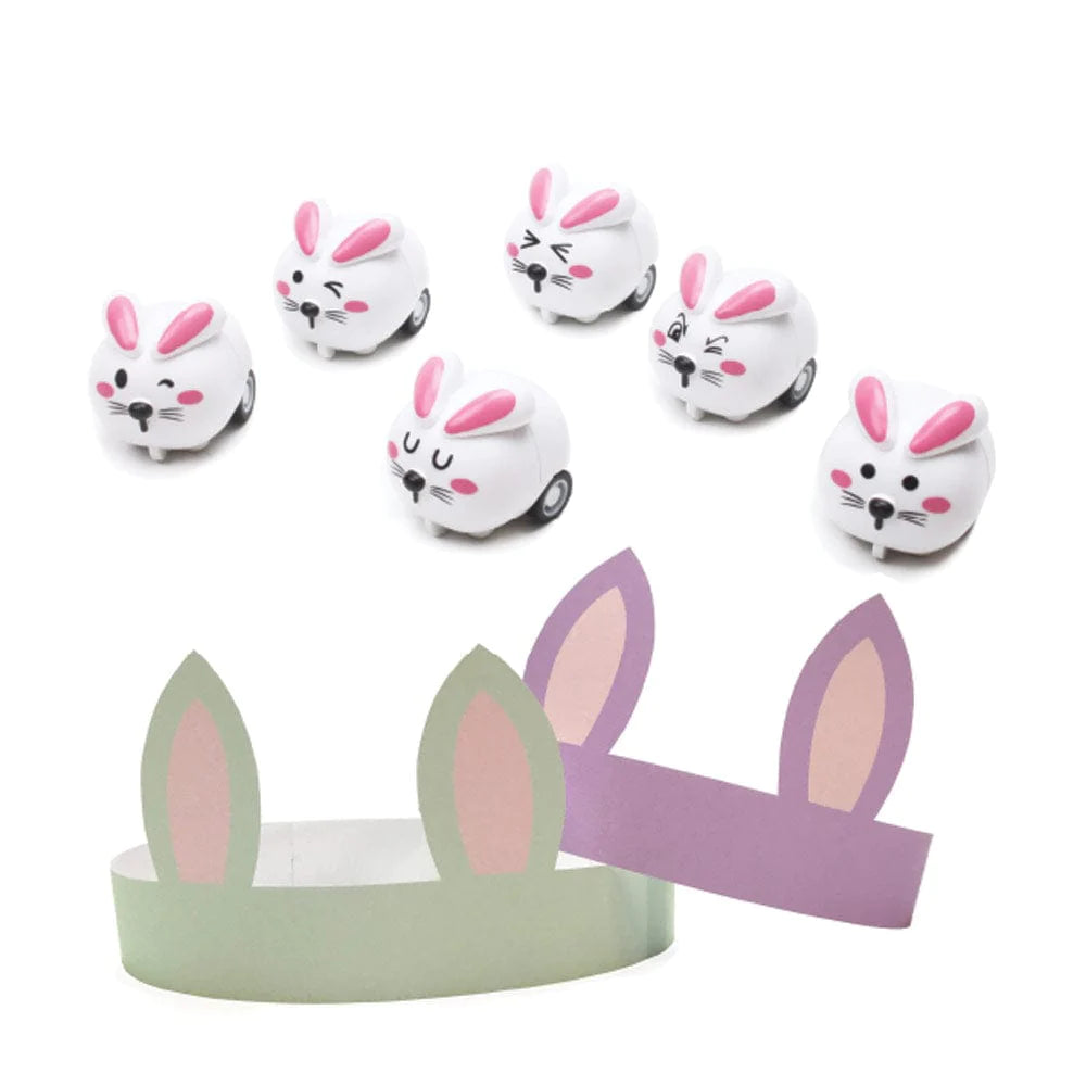 Bunnies and Carrots Cone Celebration Crackers - 8 Per Box