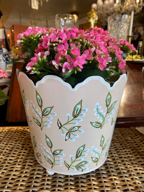 scalloped planter pot Scalloped Footed Planter Cachepot – Emporium St. Louis