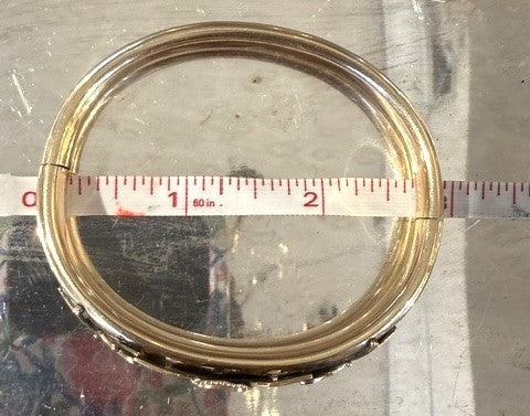 Antique 1907 Edwardian Austin & Stone Gold Filled Bangle Bracelet