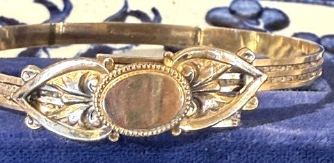 Antique Victorian B& H Signed Gold Fillewd Expandeable Bracelet