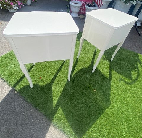 SOLD Beautiful Lacquered Vintage Nitestands