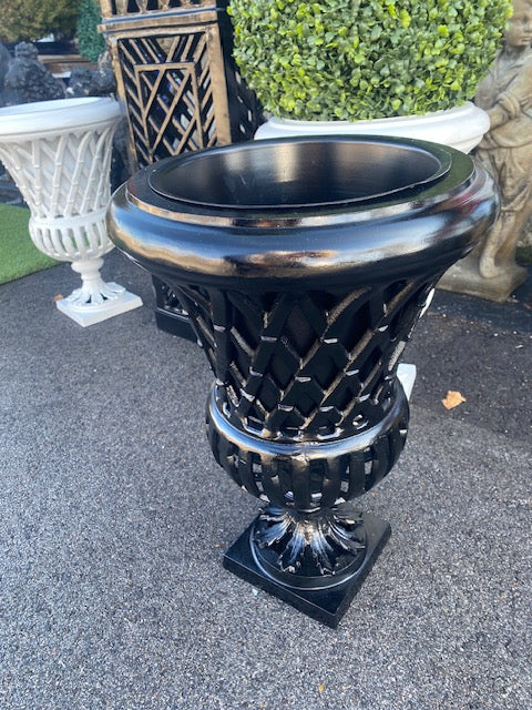 Fretwork Urn & Pedestal