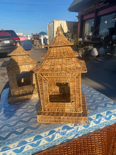 Wicker Pagodas Lantern