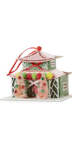 Darling 5" Pagoda Chinoiserie Ornament