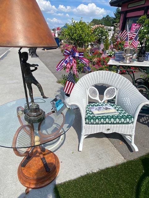 Rare Wimbledon Tennis Racquet Rocker Wimbledon Collection of 13 Pieces