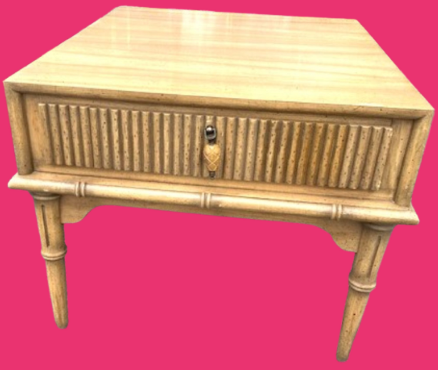 LACQUER DESIGN Your Own Pair of Faux Bamboo Nightstands / End Tables