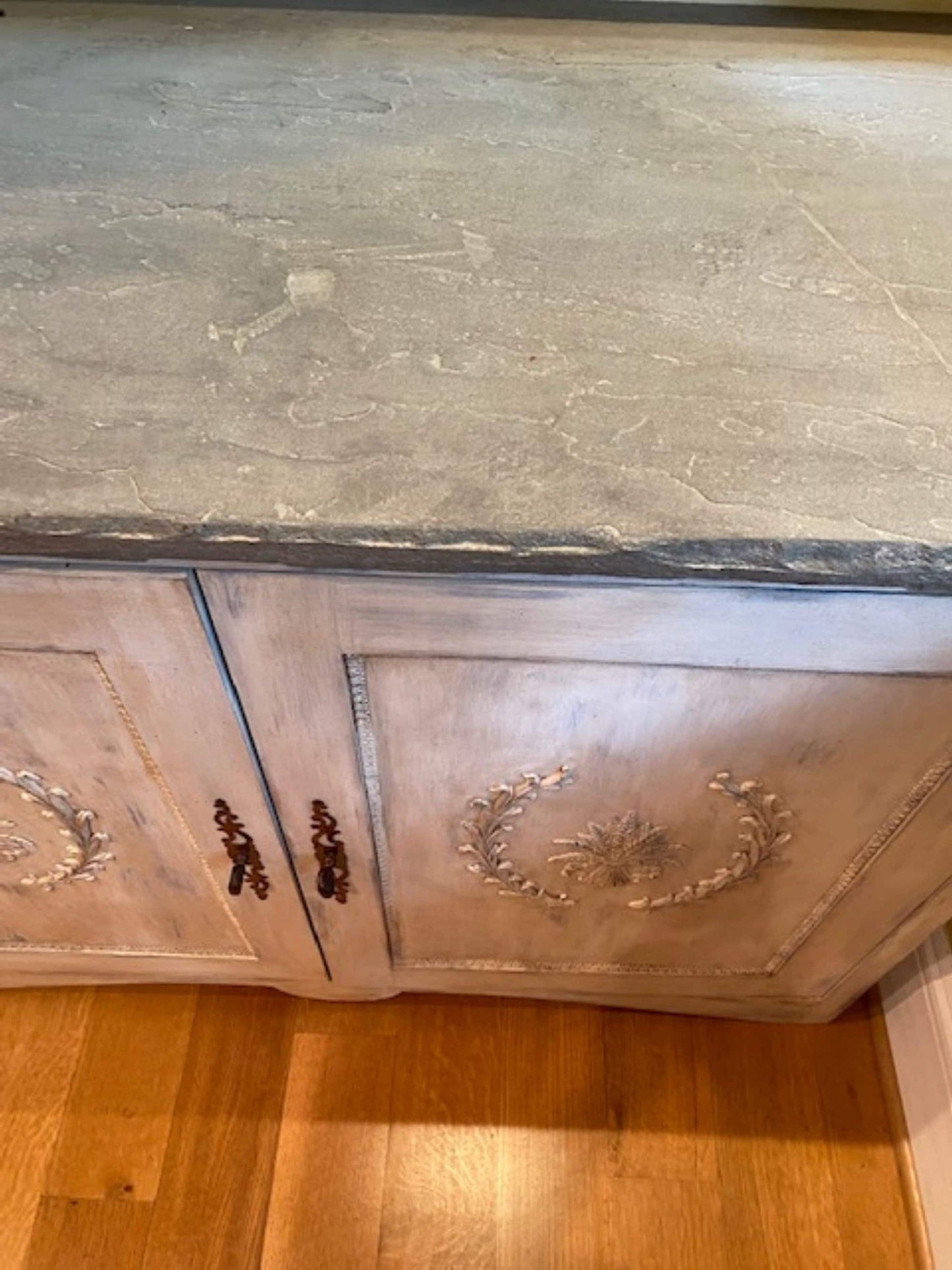 Wonderful Slate Top Cupboard Pair