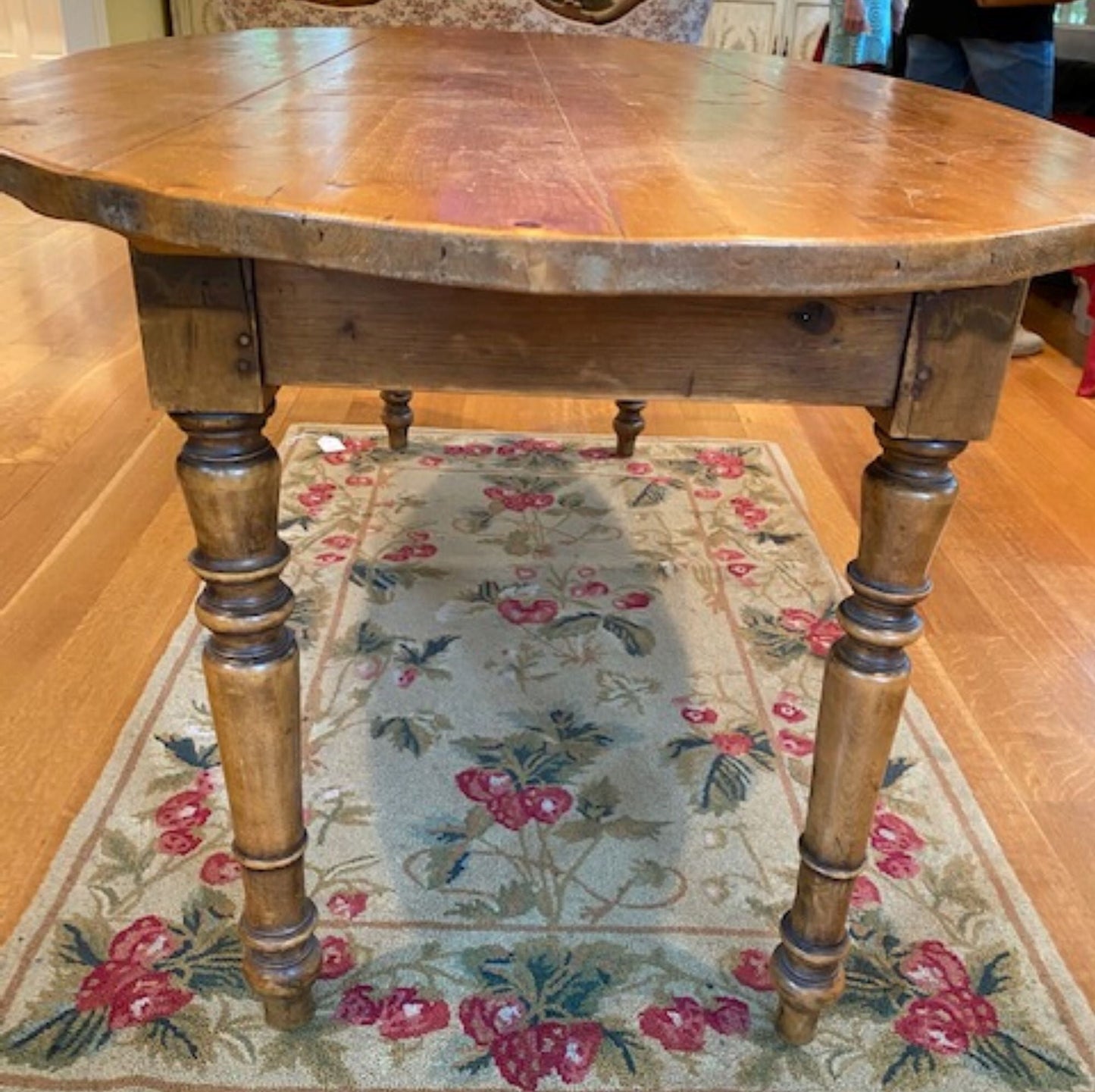 Sold English Pine Oval Farmers Table
