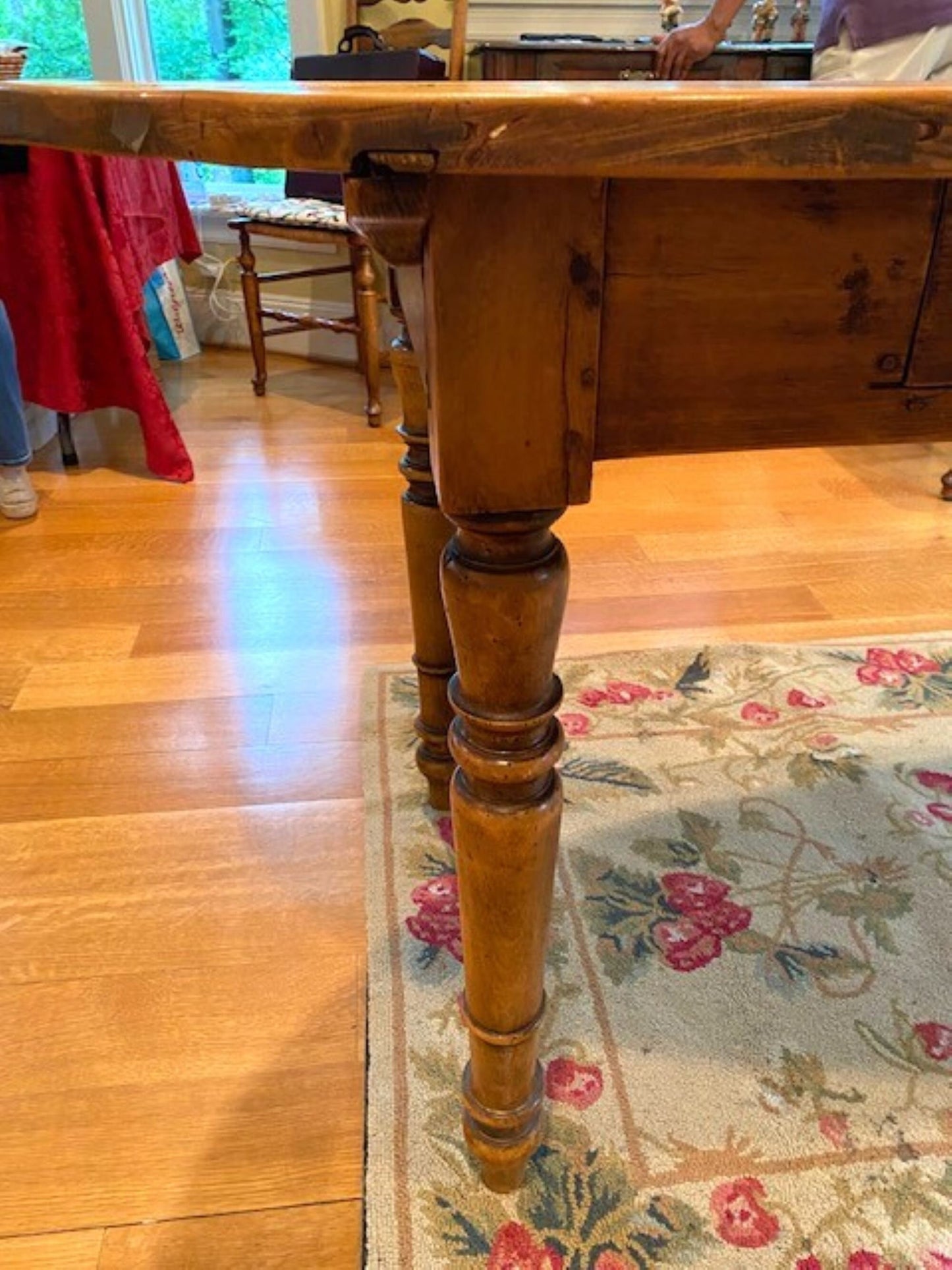 Sold English Pine Oval Farmers Table