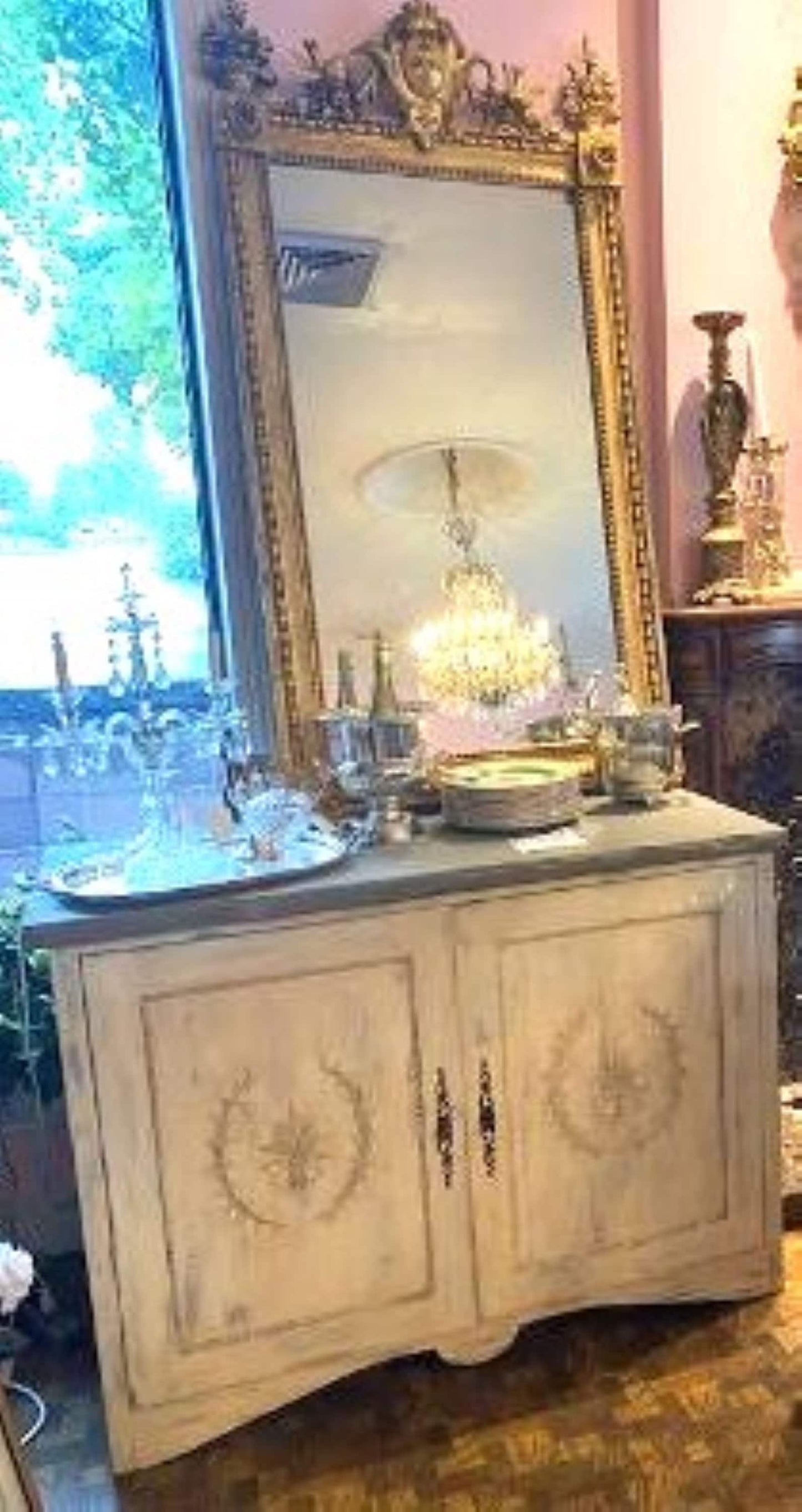 Wonderful Slate Top Cupboard Pair