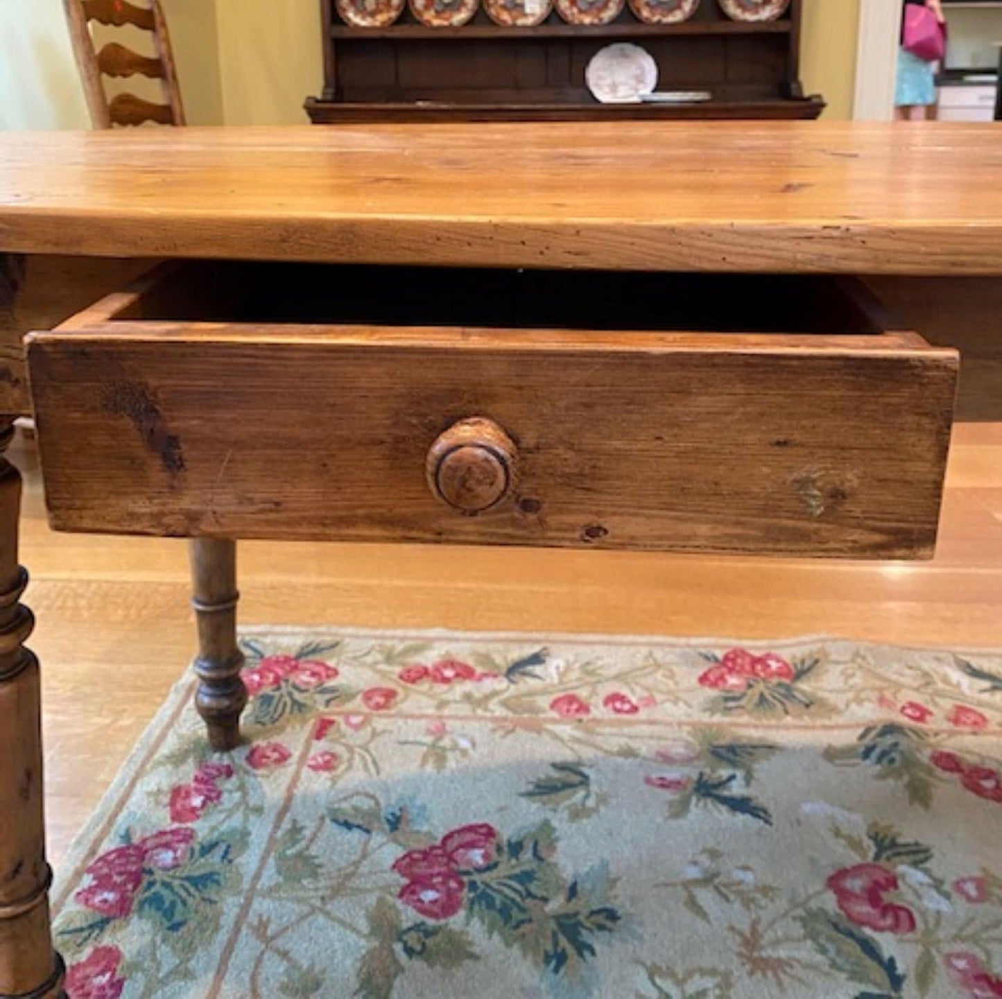 Sold English Pine Oval Farmers Table