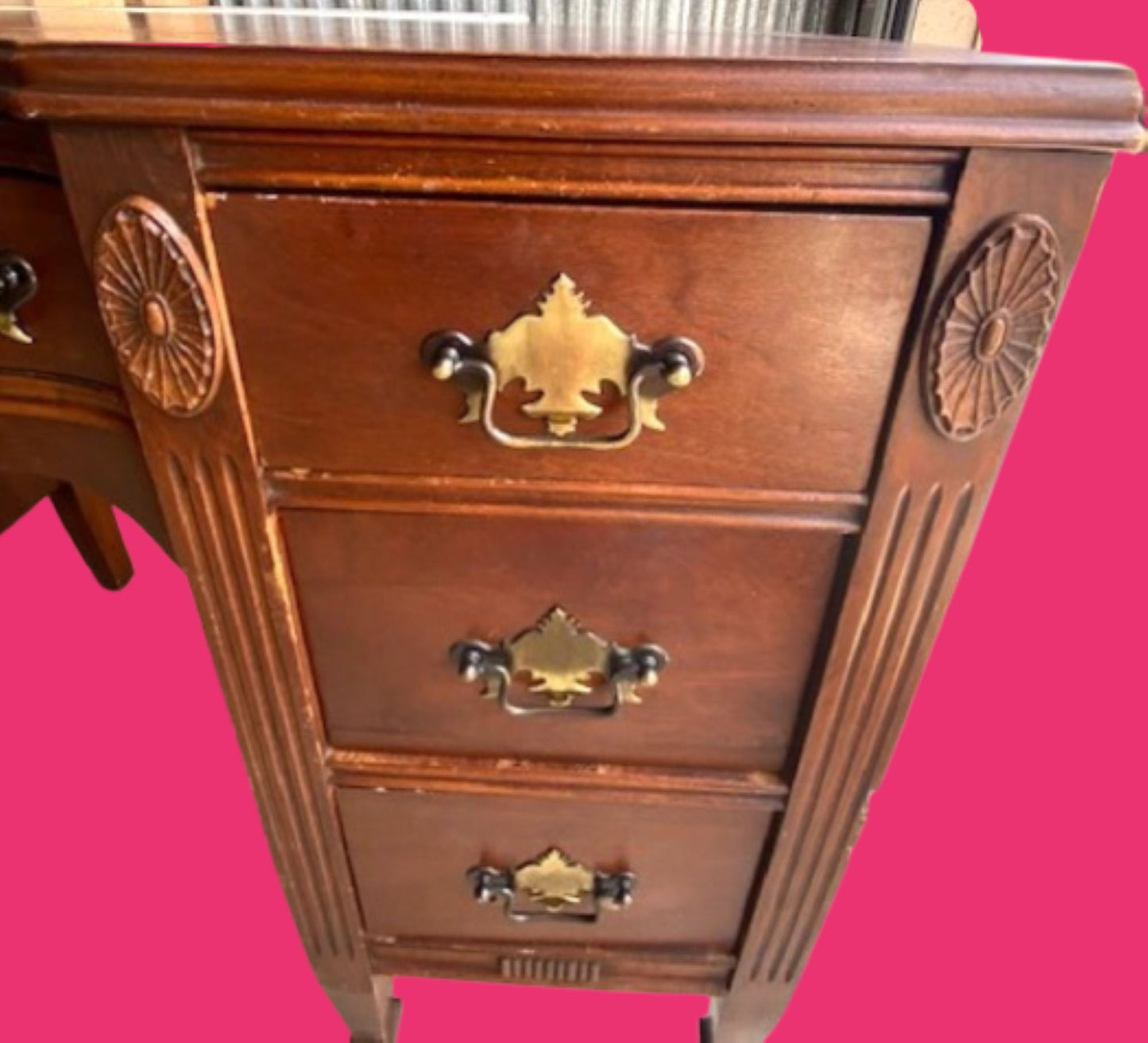 LACQUER DESIGN Your Own Vintage Mahogany Desk