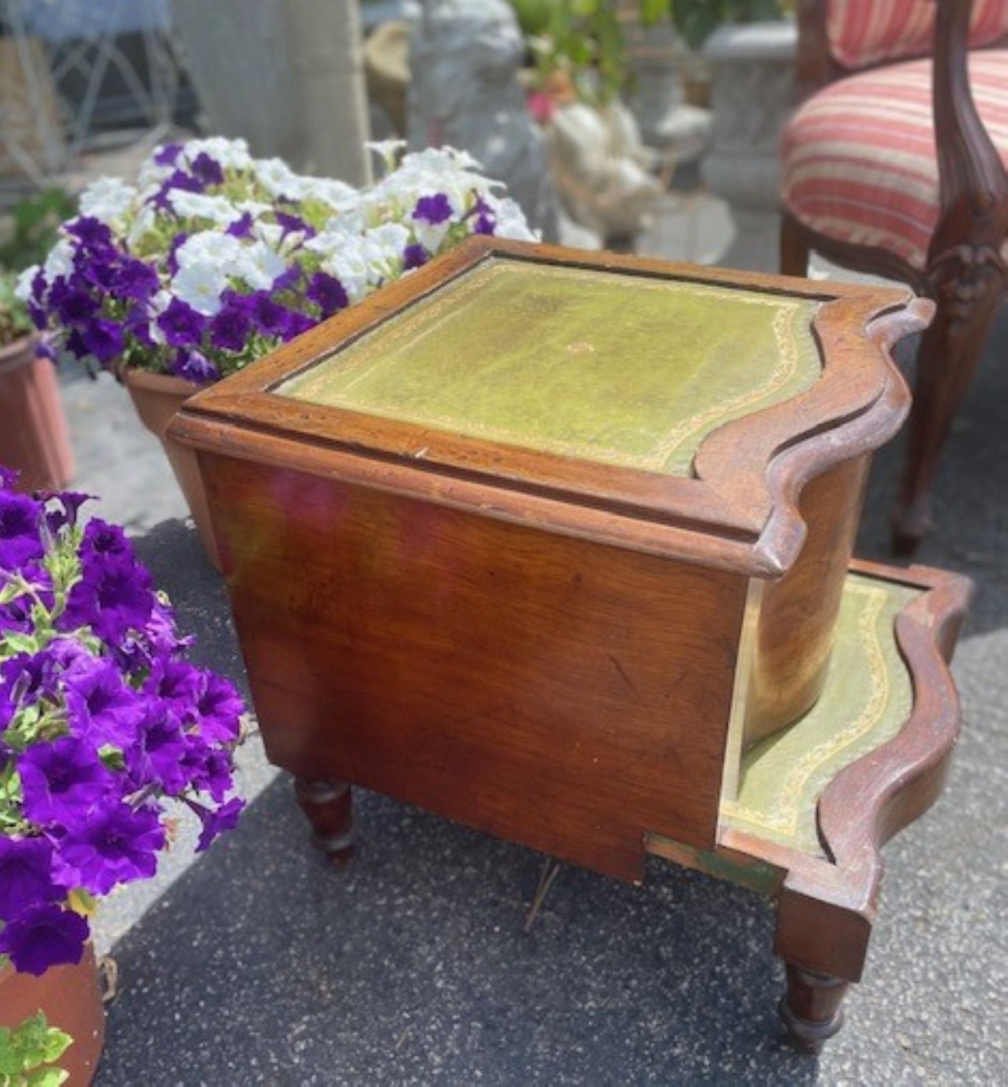 Antique English Bedside Commode