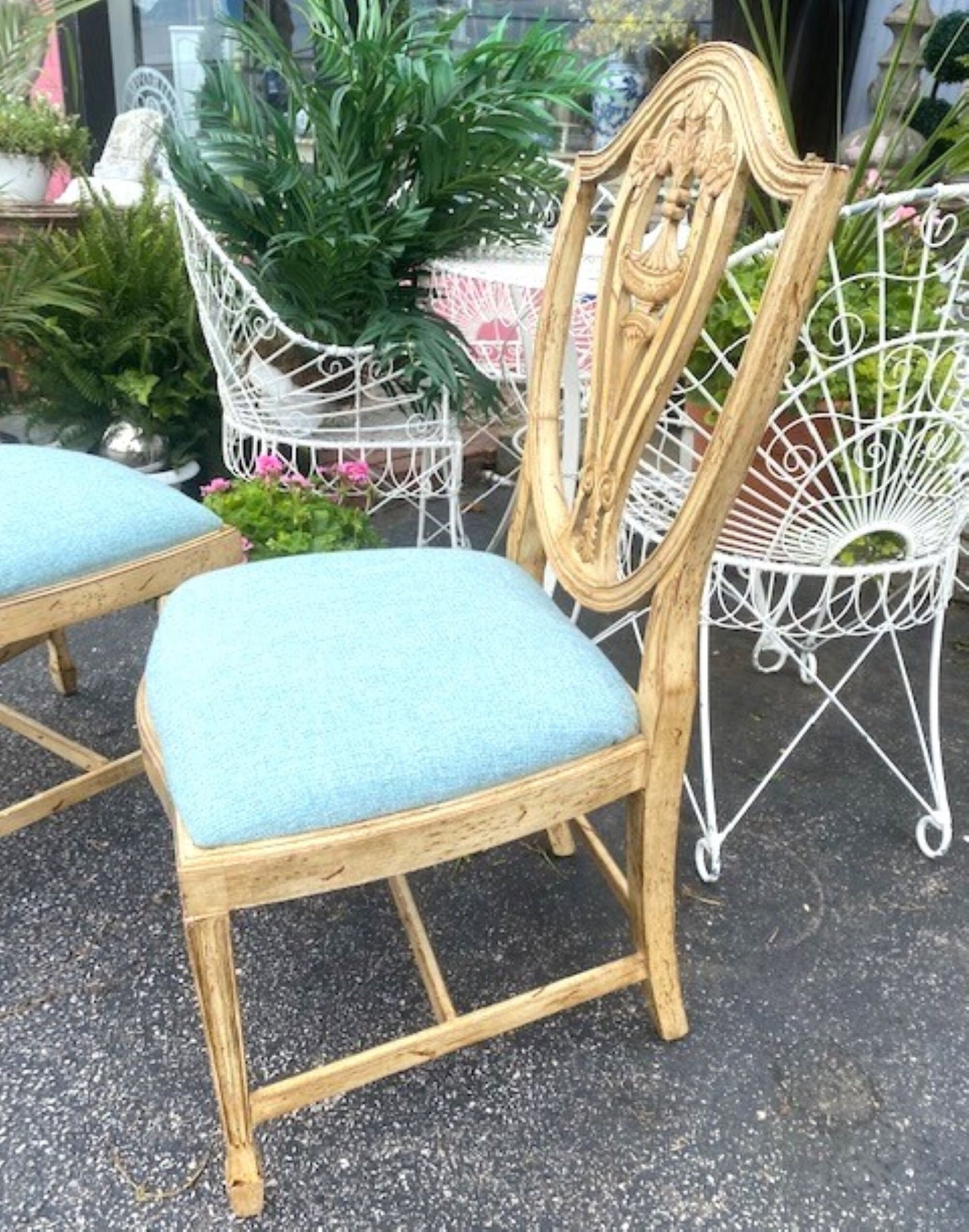 SOLD Beautiful Set of Shield Back Side Chairs