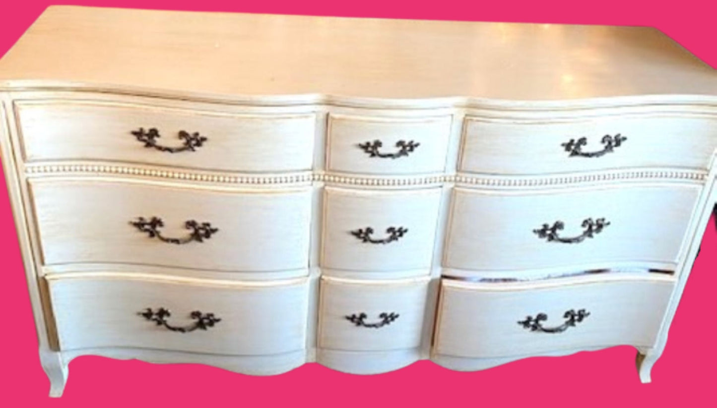 LACQUERED DESIGN Vintage Dresser/ Chest/Buffet
