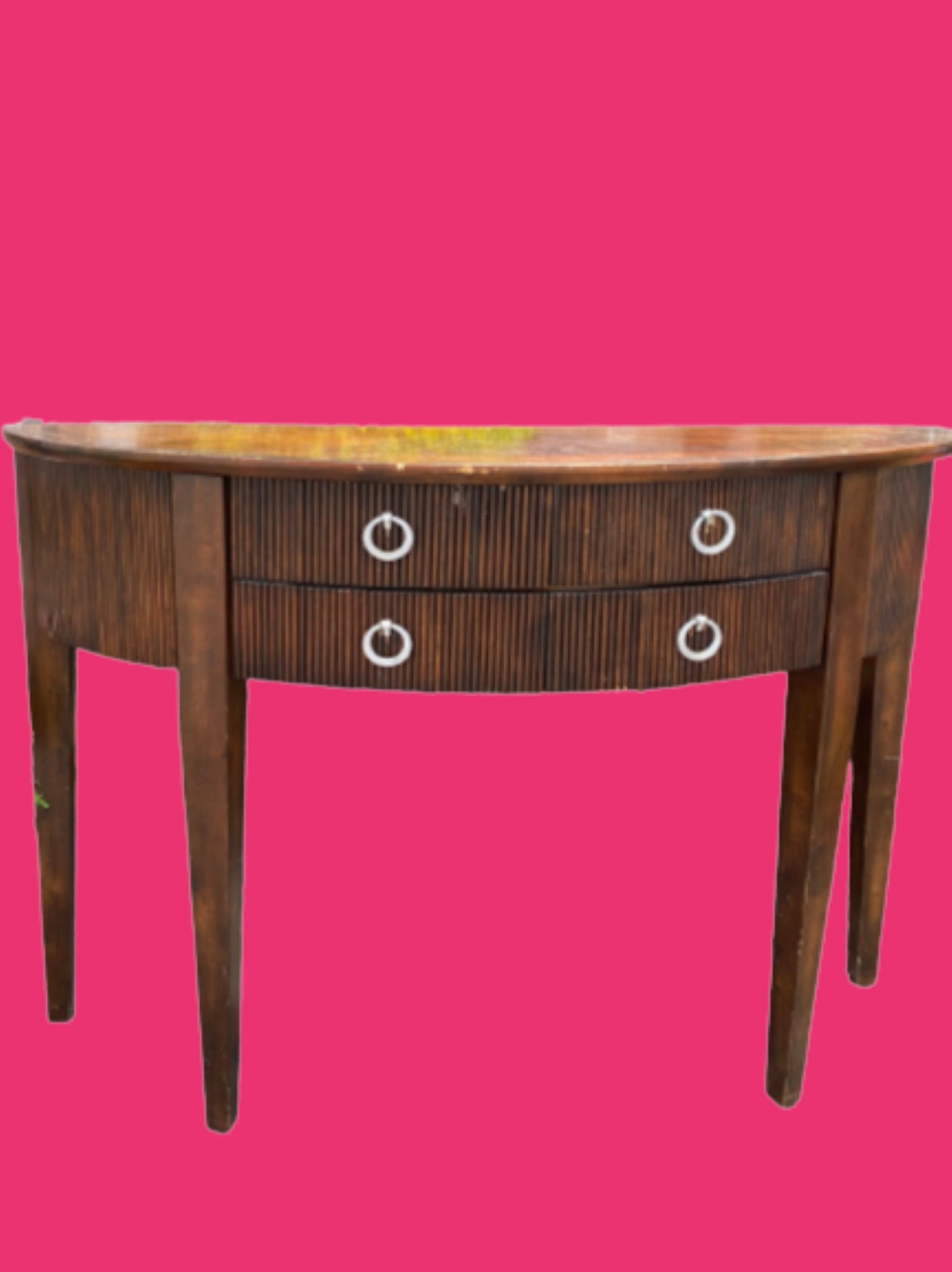 LACQUER DESIGN Your own Mahogany Demi- Lune Console / Buffet/ Sideboard