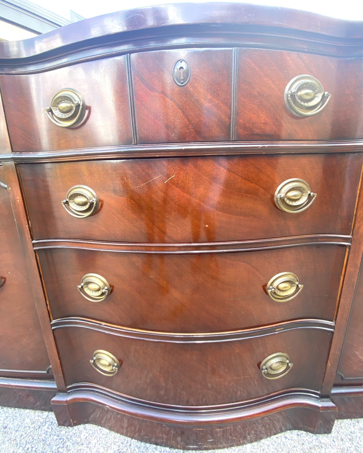 LACQUER DESIGN Your Own Drexel Bow Front Buffet / Sideboard