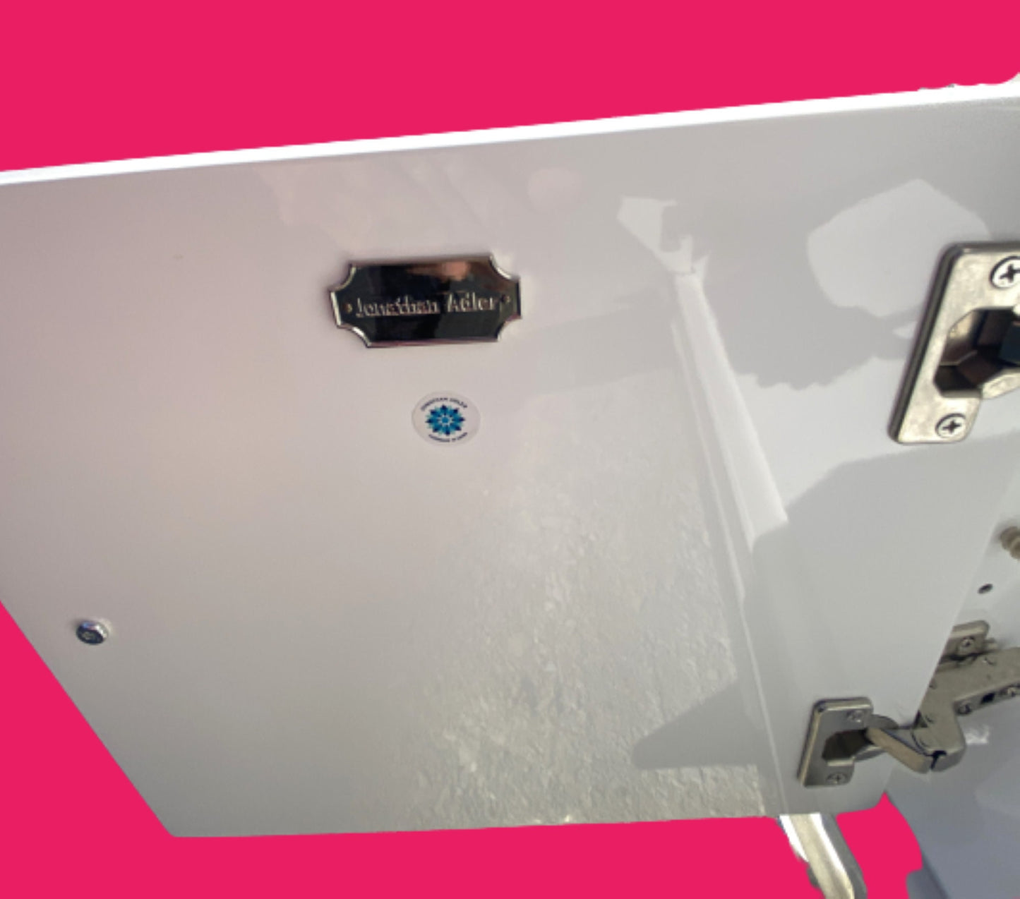 Jonathan Adler Media Console Glossy White Lacquer