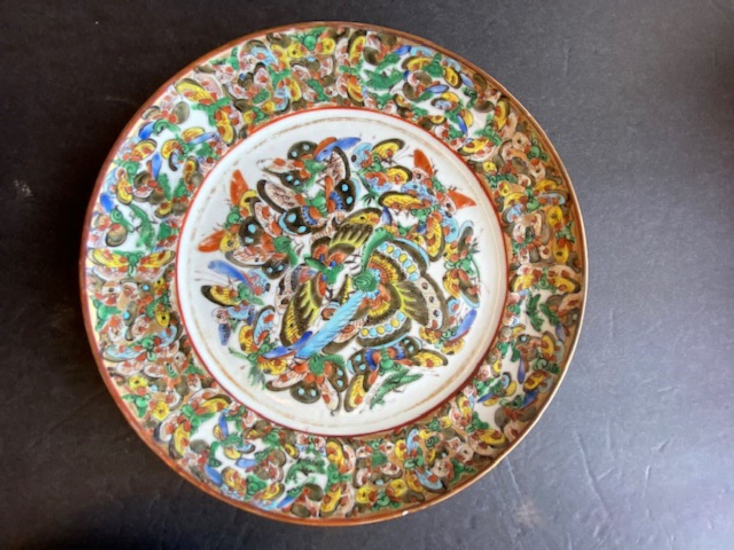 Rare set of 4 Chinese 1000 Butterfly Plates