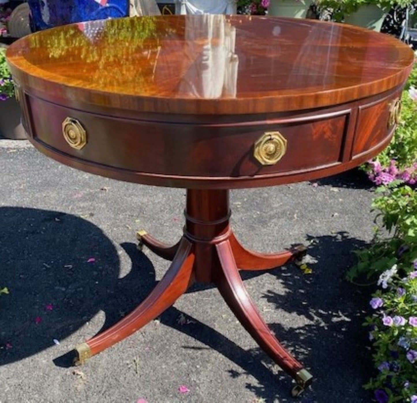 SOLD Hickory Chair Company James River collection Drum Table