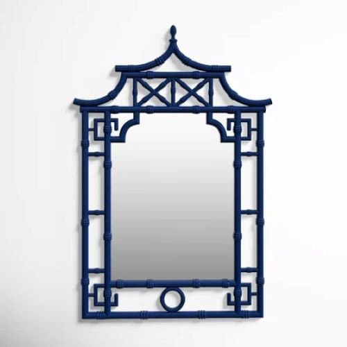 New Chinoiserie Faux Bamboo Mirror
