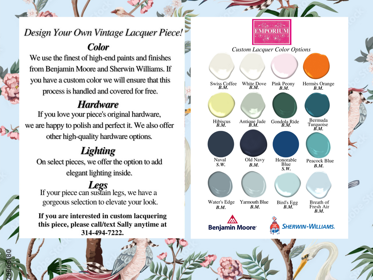 Design Your Own Vintage Lacquer Piece
