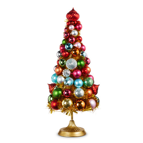 Sold Out 21"Christmas  Ornament Tree On Pedestal