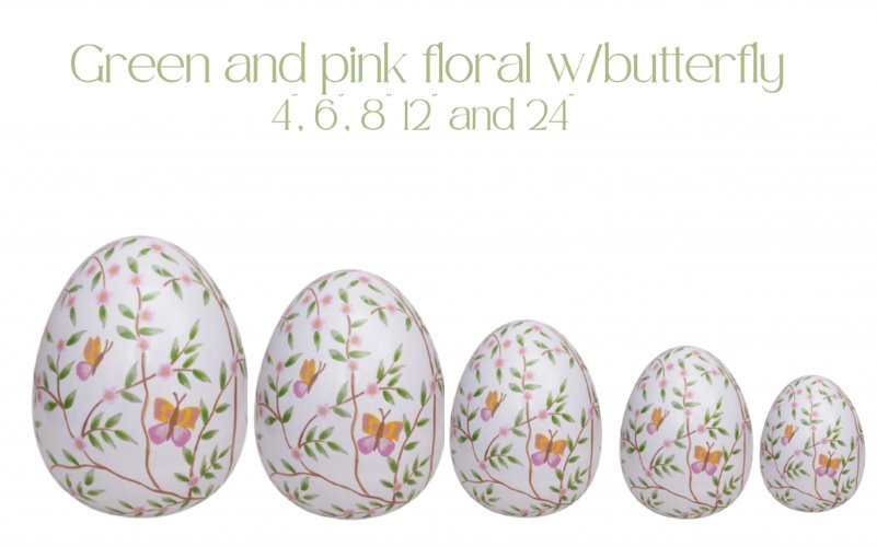 Chinoiserie Designer Garden Easter Eggs