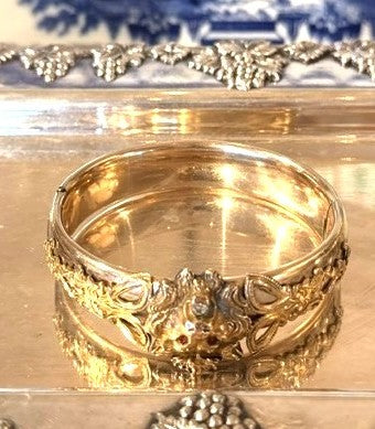 Victorian Gold Filled Lion Bangle
