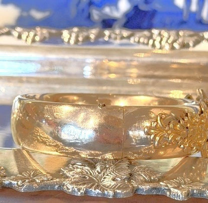Victorian Gold Filled Lion Bangle