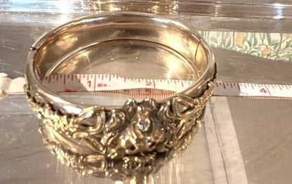 Victorian Gold Filled Lion Bangle