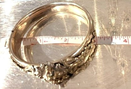 Victorian Gold Filled Lion Bangle