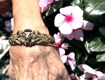 Victorian Gold Filled Lion Bangle