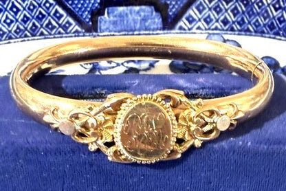 Antique Gold Filled Bangle Bracelet