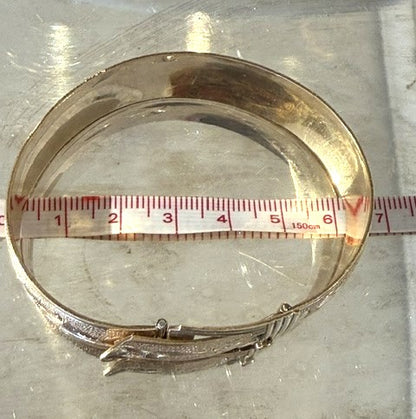 Antique  Gold Filled Belt Buckle  Bangle Bracelet