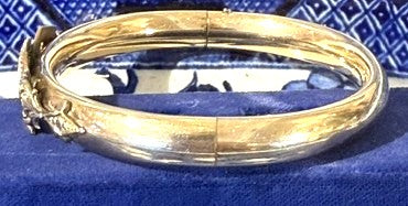 Antique 1907 Edwardian Austin & Stone Gold Filled Bangle Bracelet