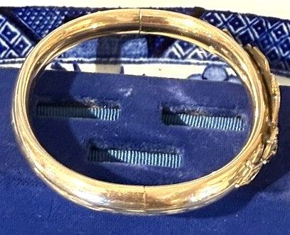 Antique 1907 Edwardian Austin & Stone Gold Filled Bangle Bracelet