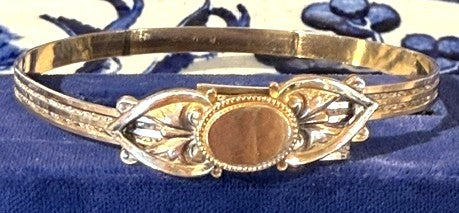Antique Victorian  B& H Signed Gold Fillewd Expandeable Bracelet