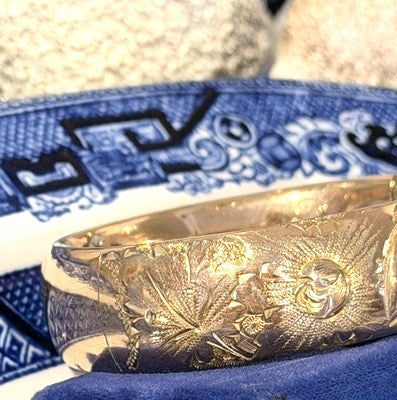 Antique Gold Filled Bracelet Bangle