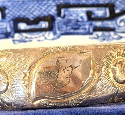 Antique Gold Filled Bracelet Bangle