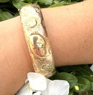 Antique Gold Filled Bracelet Bangle