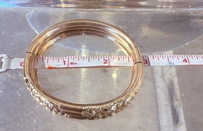 Gold Filled Victorian Bangle Bracelet