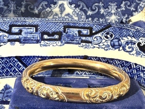 Gold Filled Victorian Bangle Bracelet