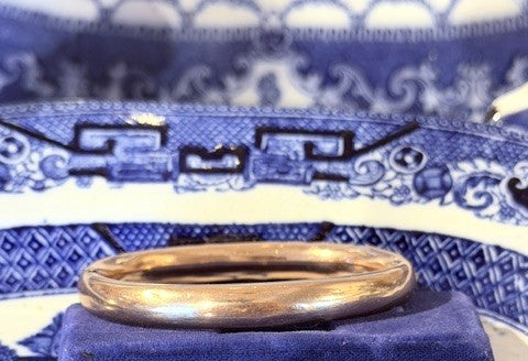 Gold Filled Victorian Bangle Bracelet
