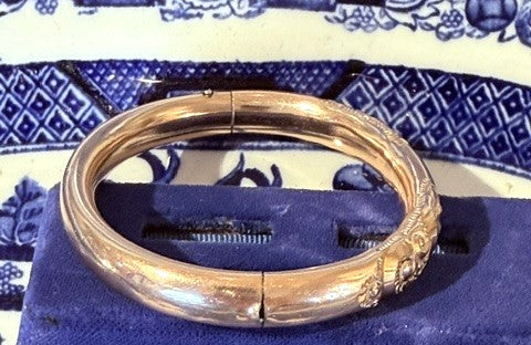 Gold Filled Victorian Bangle Bracelet