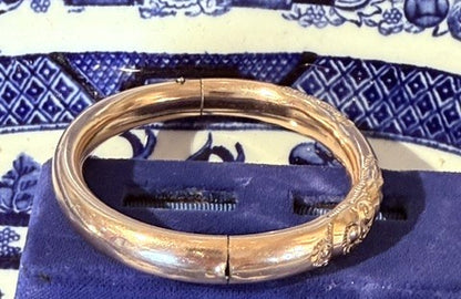 Gold Filled Victorian Bangle Bracelet