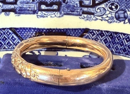 Gold Filled Victorian Bangle Bracelet