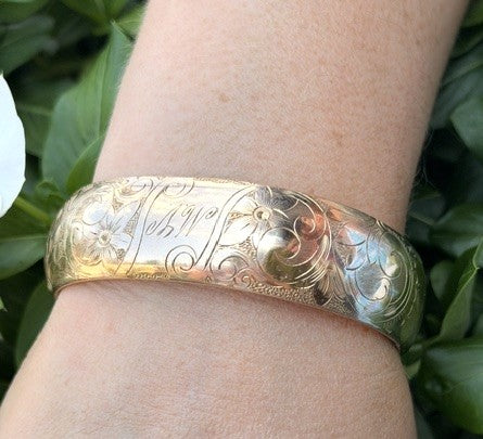 Antique Gold Filled Bracelet Bangle