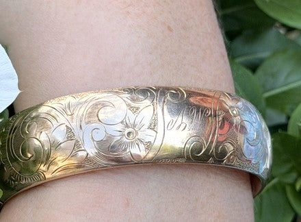 Antique Gold Filled Bracelet Bangle