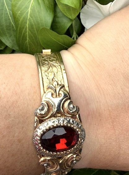 Antique Revival Gold Filled Bracelet Bangle